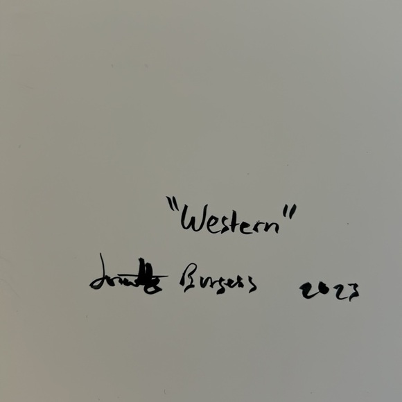 Original Abstract Painting "Western" 11x14 on Yupo Paper - Picture 11 of 11